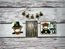 Load image into Gallery viewer, St. Patricks Day highland cow Tier Tray Kit