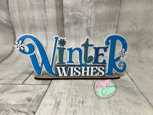 Load image into Gallery viewer, Winter wishes craft sign kit
