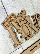 Load image into Gallery viewer, Valentine love moose shelf sitter craft sign kit