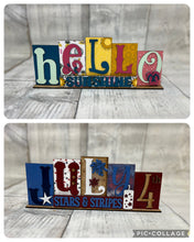 Load image into Gallery viewer, Hello Sunshine-July 4th Standing reversible kit