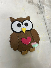 Load image into Gallery viewer, Valentine Owl pop out DIY craft sign kit kids craft