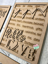 Load image into Gallery viewer, Valentine sign Trio