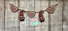 Load image into Gallery viewer, Valentine gnome heart Seasonal Banner garland