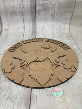 Load image into Gallery viewer, St. Patrick’s Day Doorhanger Round Lucky heifer