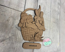 Load image into Gallery viewer, Easter gnome basket shelf sitter craft sign kit