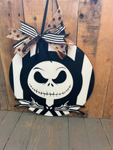 Load image into Gallery viewer, 15” Round Doorhanger Nightmare before Christmas