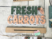Load image into Gallery viewer, Easter fresh carrots primitive Tier Tray Kit