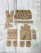 Load image into Gallery viewer, Easter fresh carrots primitive Tier Tray Kit