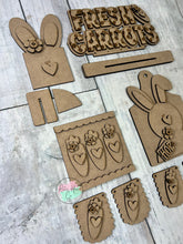 Load image into Gallery viewer, Easter fresh carrots primitive Tier Tray Kit