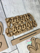 Load image into Gallery viewer, Easter fresh carrots primitive Tier Tray Kit