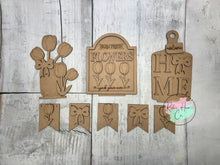 Load image into Gallery viewer, Flowers Interchangable Kit for benches