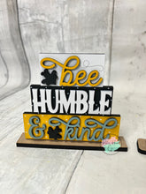 Load image into Gallery viewer, Spring bee wordstack beehive standing Tier Tray Kit