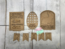 Load image into Gallery viewer, Easter bunny crossing Interchangable Kit for benches