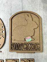 Load image into Gallery viewer, Easter bunny crossing Interchangable Kit for benches