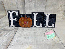 Load image into Gallery viewer, Fall pumpkin word block Standing kit