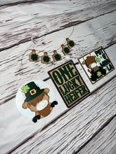 Load image into Gallery viewer, St. Patricks Day highland cow Tier Tray Kit