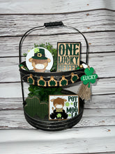 Load image into Gallery viewer, St. Patricks Day highland cow Tier Tray Kit