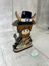 Load image into Gallery viewer, Thanksgiving mini highland cow Tier Tray Kit,craft, home decor, diy kit
