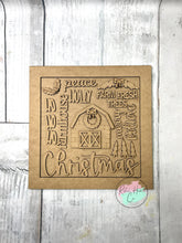 Load image into Gallery viewer, Christmas Farmhouse Word Art sign kit