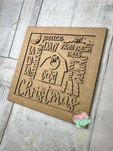 Load image into Gallery viewer, Christmas Farmhouse Word Art sign kit