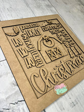 Load image into Gallery viewer, Christmas Farmhouse Word Art sign kit
