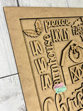 Load image into Gallery viewer, Christmas Farmhouse Word Art sign kit