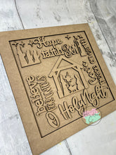 Load image into Gallery viewer, Christmas Nativity Word Art sign kit