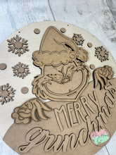 Load image into Gallery viewer, Merry Grinchmas Christmas doorhanger round sign kit