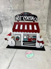 Load image into Gallery viewer, Snowman hot cocoa Shop craft sign kit