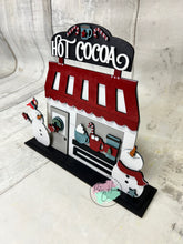Load image into Gallery viewer, Snowman hot cocoa Shop craft sign kit