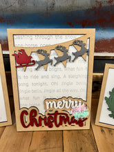 Load image into Gallery viewer, Merry Christmas sign Trio
