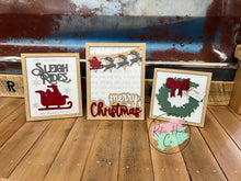 Load image into Gallery viewer, Merry Christmas sign Trio