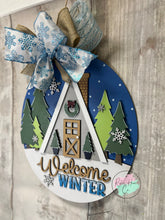 Load image into Gallery viewer, Welcome winter doorhanger diy Kit