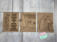 Load image into Gallery viewer, Winter cabin sign Trio