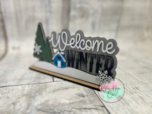 Load image into Gallery viewer, Welcome winder shelf sitter craft sign kit