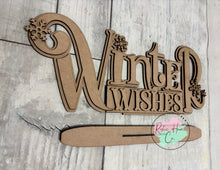 Load image into Gallery viewer, Winter wishes craft sign kit