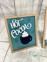 Load image into Gallery viewer, Hello Winter hot cocoa sign Trio