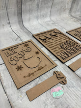 Load image into Gallery viewer, Hello Winter hot cocoa sign Trio