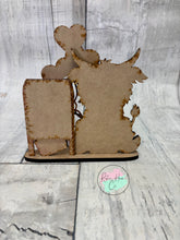Load image into Gallery viewer, Valentine Highland Cow love letters shelf sitter craft sign kit