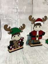 Load image into Gallery viewer, Christmas moose shelf sitter diy kit