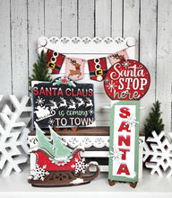 Load image into Gallery viewer, Christmas santa coming to town Tier Tray diy Kit