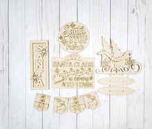 Load image into Gallery viewer, Christmas santa coming to town Tier Tray diy Kit