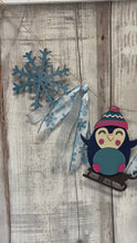 Load and play video in Gallery viewer, Winter penguin Seasonal Banner garland