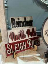 Load image into Gallery viewer, Reindeer Sleigh Ride Tier Tray Kit Christmas