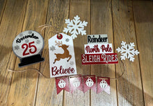Load image into Gallery viewer, Reindeer Sleigh Ride Tier Tray Kit Christmas