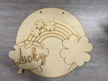 Load image into Gallery viewer, 16” Lucky St. Patrick’s Day Round