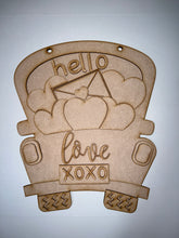 Load image into Gallery viewer, Hello Valentine Truck Doorhanger