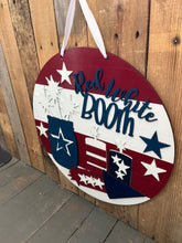 Load image into Gallery viewer, 16” fireworks 4th of July Round Doorhanger