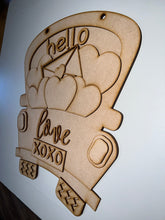 Load image into Gallery viewer, Hello Valentine Truck Doorhanger
