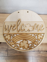 Load image into Gallery viewer, 16” Welcome Rainbow St. Patrick’s Day Round